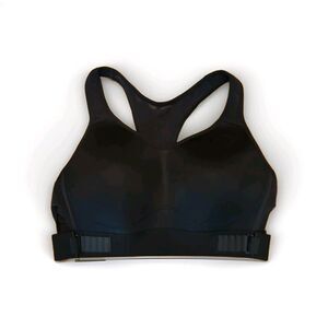 Gymshark Racerback High Support Sports Bra 36 B/C Black Wireless Workout Active